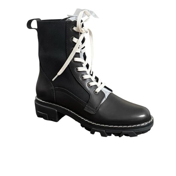 NIB! Rag & Bone Shiloh Lace-Up Leather Combat Boots - Size EU 39 / US 9 - Picture 8 of 16